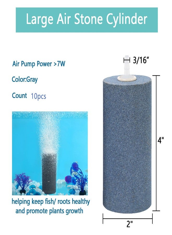 AQUANEAT مجموعة أحجار تهوية لأحواض السمك من أكوانيت، 4×2 بوصة، 10 قطع، موزع هواء، أحجار تهوية لأحواض السمك، أحواض الأسماك، البرك والزراعة المائية - Image 3